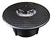 Hiland F-1350-FPT Extruded Aluminum Round Slatted Fire Pit, Large, Black, Includes Clear Fire Glass