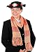 elope Disney Mary Poppins Classic Costume Hat and Scarf Black