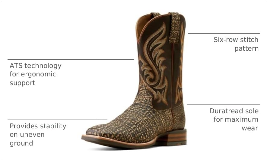 Image of Ariat Men's Cattle Call Wide Square Toe Cowboy Boot