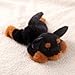 ELKOHA 7.8 Inch Rottweiler Dog Stuffed Animals Plush,Cute Dog Weighted Stuffed Animal Soft Fluffy Puppy Plushies Toy Pillow Reward Gifts for Kids Boys Girls