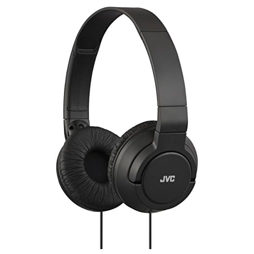JVC HA-S180-B-E - Auriculares de Diadema Cerrados con Cable de 1,2m. Sistema Deep Bass. Color Negro.