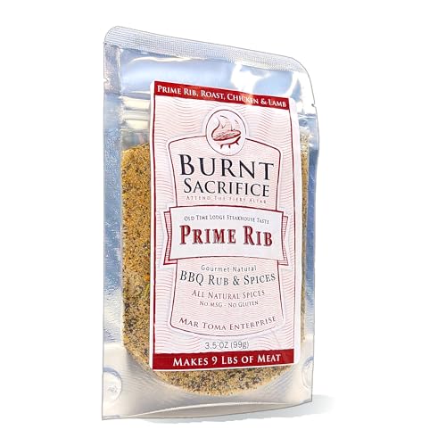 Burnt Sacrifice Prime Rib BBQ Rub Seasoning Beef Standing Rib (Makes 9 lbs)