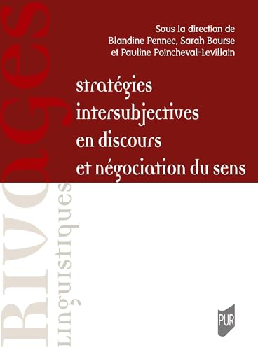 livre Stratégies intersubjectives en discours et négociation du sens