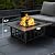 Ciays 34 inch Fire Pit 3-in-1 Multipurpose Outdoor Fire Pit Table with Spark Screen, 22-inch Fire Poker, Rain Cover for Camping, Backyard, Patio, CIFP01B