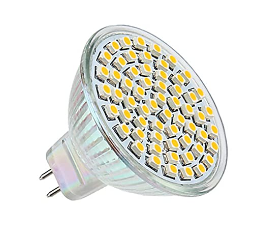 Bombillas LED GU5.3 MR16 de 220V en blanco frío, pack de 10 unidades KJXP