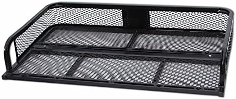 Titan Universal ATV Rear Storage Rack, Steel Cargo Basket Carrier