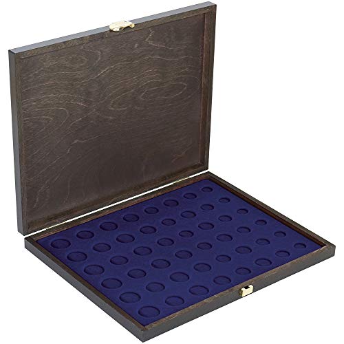 Estuche LINDNER Carus-1 monedas euro plantilla azul