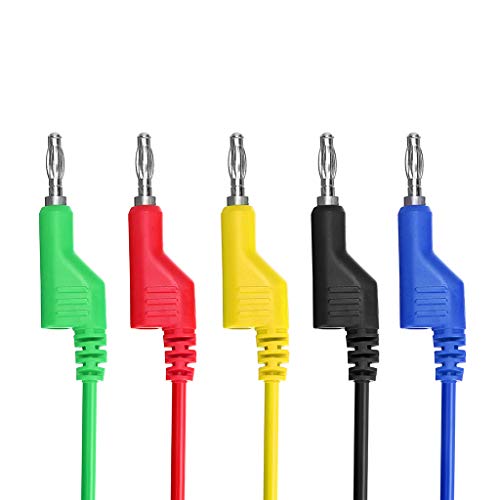 Image of Postta Speaker Banana Plugs 24K Gold Connector with AL-Shell for Speaker Cable - 5 Pair