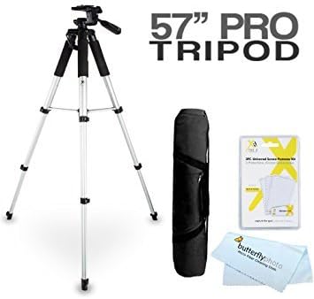 57" Tripod Kit For The Canon SX510 HS, SX520 HS, SX720 HS, S120, SX500 IS, SX280 HS, SX150 IS, SX400 IS, G12, G1 X, G1X, SX50 HS, G15, G16, SX60 HS, G3 X, G1X Mark II, G9 X, G5 X, G7 X, G7 X Mark II Digital Camera