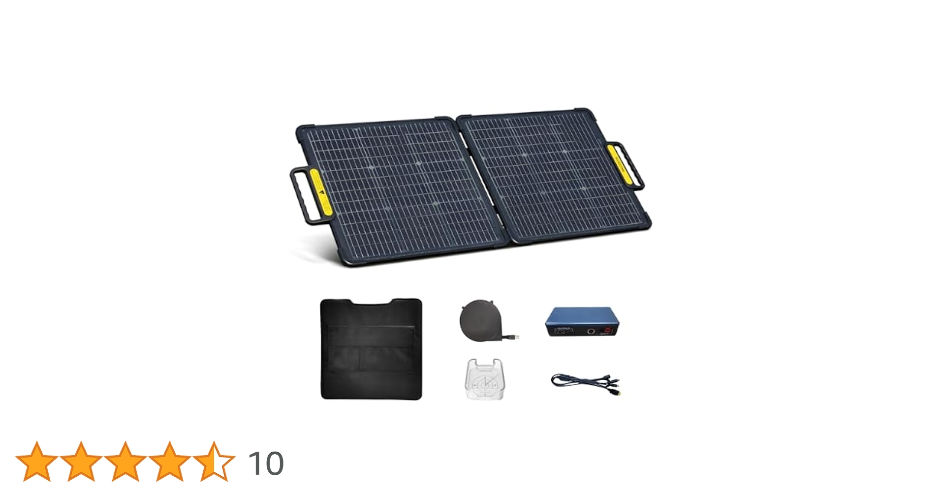 Amazon | Acecow 両面 ソーラーパネル 100W 剛性 ポータブル太陽