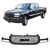 Perfit Liner Front Grille Grill Dark Gray Frame with Black Insert Compatible with 1999-2002 GMC Sierra 1500 2500, 2001-2002 Sierra 1500HD 2500HD 3500, 2000-2006 GMC Yukon Fits GM1200429 19130786