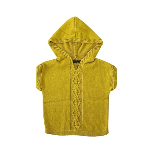 Infant Boys Girls Knitted Sweater Hoodie Sleeveless Solid Color Pullover Kids Warm Fall Winter School 𝚄niform