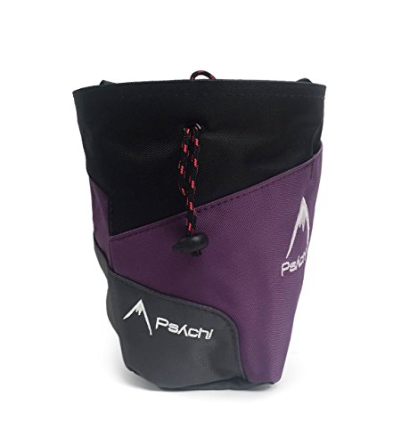 Bolsa de tiza Psychi Premium para escalada en roca con bolsillo trasero con...