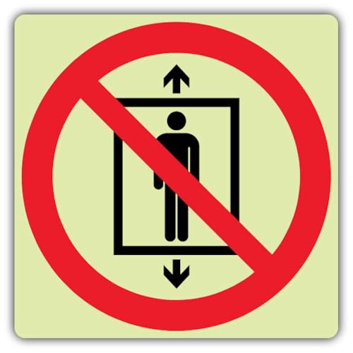Panneau photoluminescent Do Not Use Lift double lueur pour une visibilité accrue dans le noir