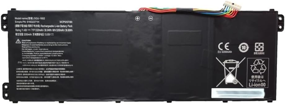 Batterie SQU-1602 pour PC portable Hasee X5-CP5D1 et X5 Series