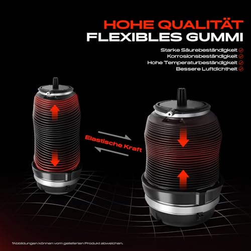 Frankberg 1x Luftfederung Luftfeder Hinterachse Kompatibel mit A6 4F2 C6 2.0L-5.2L 2004-2011 A6 Allroad 4FH C6 2.7L-4.2L 2006-2011 A6 Avant 4F5 C6 2.0L-5.2L 2004-2011 Replace# 4F0616001J