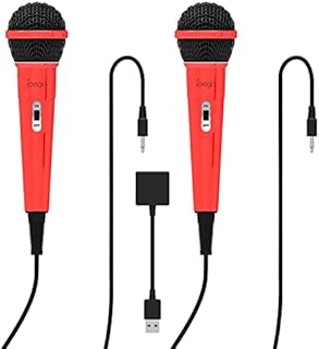A/A Gaming Double Wired Microphone with Switch Ps5/xboxone/pc Gaming Microphone for Karaoke Singing
