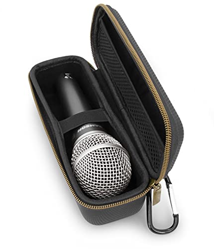 CASEMATIX Microphone Case Compatible with Wired Microphone Models up to 6.75&rdquo; Maximum, Ultra...