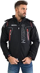 Geographical Norway - Giacca softshell da uomo Tambour, Black/Black, XXXXXL