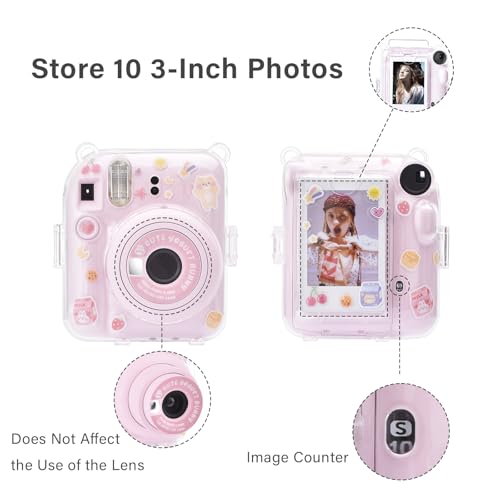 Funda transparente para cámara Fujifilm Instax Mini 12 miniatura 2