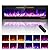 Zionheat 60 inch Electric Fireplace-Wall Fireplace for Living Room-Fireplace Freestanding/Inserts/Wall Mounted with Remote Control,Timer, Dimmer, 12 Flame Colors,750/150W, Ultra Thin