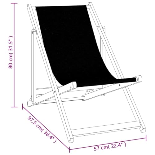 Chaise de plage pliable résistante aux intempéries lot de 2 alu