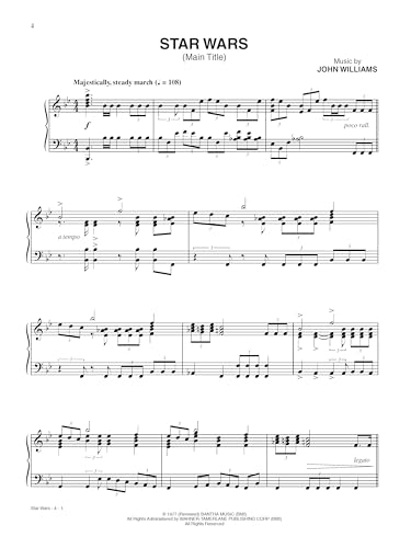 Star Wars piano sheet music de los episodios i-vi en papel 5