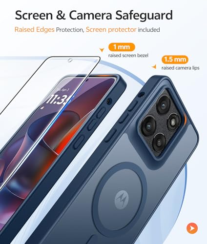 Image of FNTCASE for Moto G Stylus 5G 2026 Case: Motorola G Stylus 2025 Case [Compatible with Magsafe] Translucent Matte Cases with [Screen Protector] Military Grade Shockproof Protective Phone Cover
