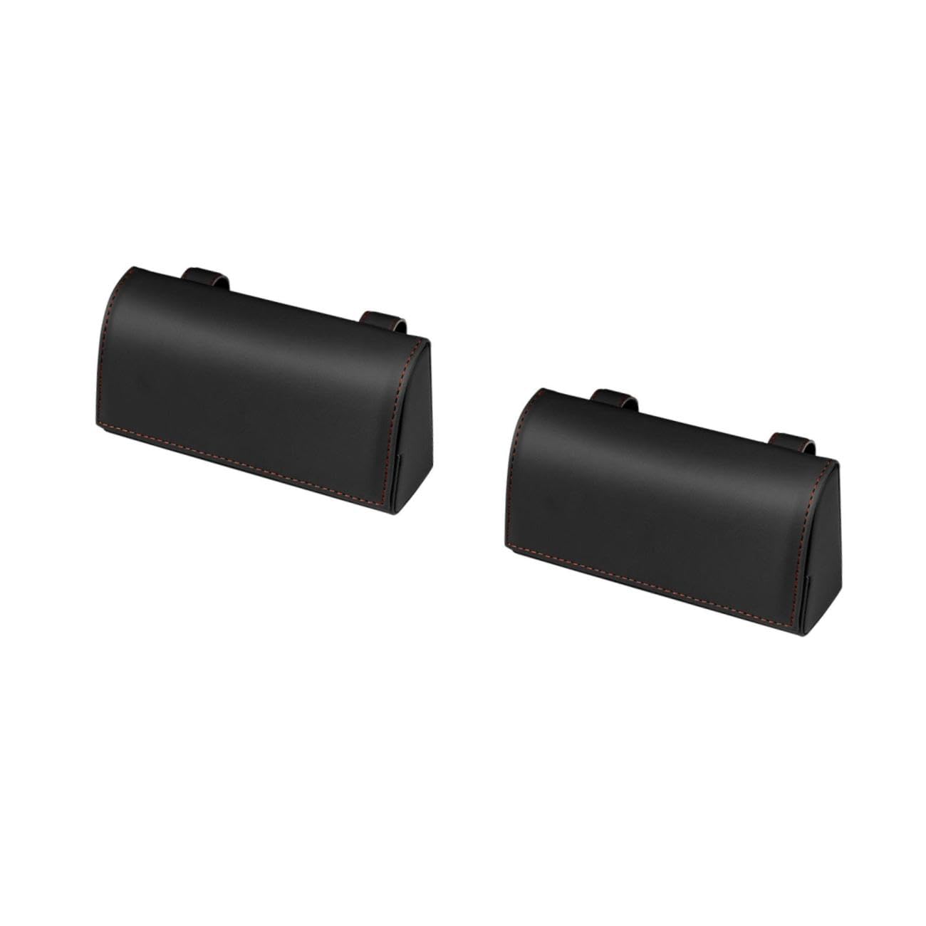 2piezas Estuche De Gafas De Sol para Coche Organizador De PU para Visera Caja De Almacenamiento Multifuncional para Gafas y Tarjetas
