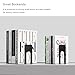 Optomni Book Ends, 3 Pairs of Small Bookends for Shelves, 3.9 x 2.8 × 5.2 in, Black Metal Book Stopper, Sturdy Book Holders for Home Office (6 Pcs, Small)