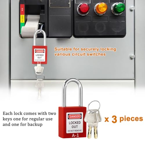 Yqlbgprj AQGS02 Lockout Tagout Kit,Lock Out Tag Out Kits Electrical,Lock Out Tag Out,Group Lockout Hasps,Loto Tags,Lockout Tagout Locks,Lockout Tags,Lock Out Tag Out Padlocks,Electrical Switch Safety Lockout Kit thumb #4