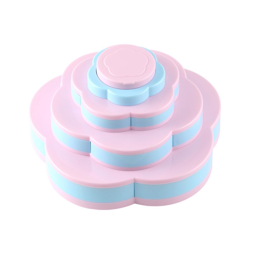 Brrnoo Pflaumenblüten-Make-up-Disk-Set mit Concealer-Lippenstift-Pinseln, Langanhaltender Lipgloss, Lidschatten, Kosmetik-Werkzeug-Set für den Täglichen Make-up-Bedarf