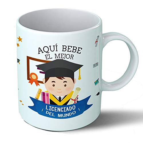 Planetacase Taza Licenciado Regalo Original Fin de Carrera Universidad Cerámica 330 mL Taza Desayuno Apta para Microondas y Lavavajillas Resistente a Lavados Imagen de Planetacase Taza Licenciado Regalo Original Fin de Carrera Universidad Cerámica 330 mL Taza Desayuno Apta para Microondas y Lavavajillas Resistente a Lavados