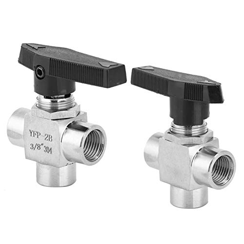 3 Way Ball Valve, BSPP 1/8