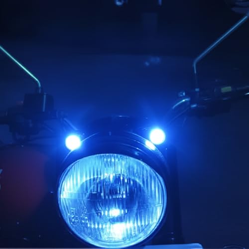 Image of Bike eyes Parking light White LED Compatible with Royal Enfield Classic, Standard, Electra 350, 500cc,BS4, BS6 Models 2015-2021 (BLUE DARK)