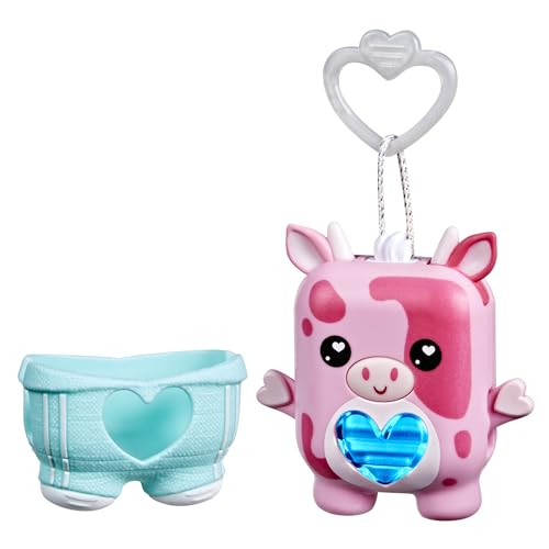 Hasbro Nano-mals, Mootilda la mucca rosa, giocattolo elettronico antistress