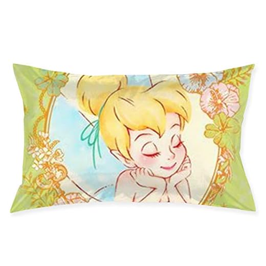 ZWDSA Tinkerbell and Fairy Pillow Cases Cushion Covers Body Pillow Cover for Sofa Bed Home Room Car Decor 20"" X30