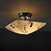 LumenAriaCollection - 14" Semi-Flush Bowl w/ Finials