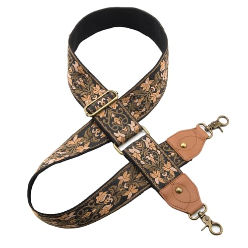 Dksongr Purse Strap Replacement Crossbody Adjustable Bag Strap Retro Jacquard