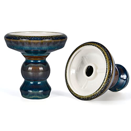 Tabakkopf Shisha Phunnel Kopf - Kitosun Pivot Shisha Kopf Hookah Bowl 320 g Tonschale mit Rand kompatibel mit alle HMD…