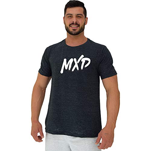 Camiseta Tradicional Masculina Básica MXD Conceito MXD Logo (Grafite, GG)