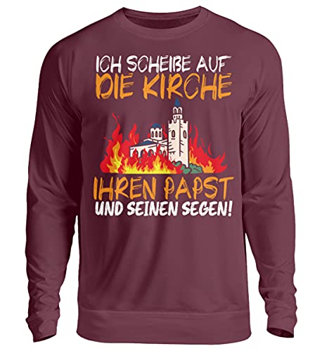Pull Ich scheiße auf die Kirche sweat coton contre les codes