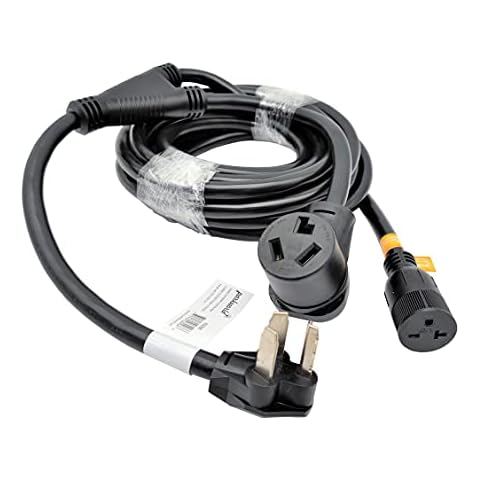 Parkworld 60066 Dryer Splitter, NEMA 10-30P Male Plug to 10-30R & 6-20R (T-Blade Also for 6-15) Female Receptacle (20 Feet) Cover
