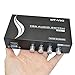 iKKEGOL 4 Port VGA Switch Audio Video Switcher Box (HDDB15+3.5mm) 4 x 1 SVGA Selector 4 PC in 1 Out for Monitor LCD Projector
