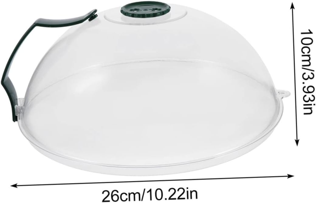 2 PCS Microwave Heating Splatter Cover Heat Resistant Food Guard Lid Plastic Suitable for Bowls and Plates Easy Clean for Microwave Cooking