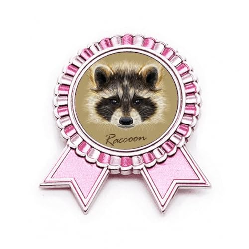 Broche raton laveur marron Little Mischievous le petit bijou espiègle en métal