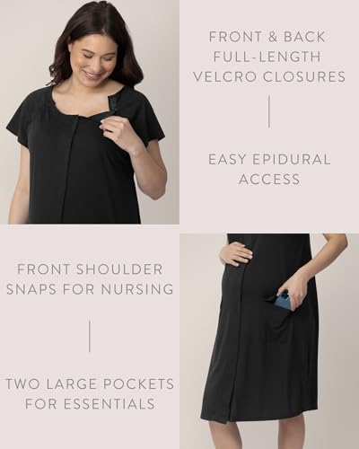 Kindred Bravely Vestido universal de parto e parto para hospitais | Vestidos hospitalares 3 em 1 par