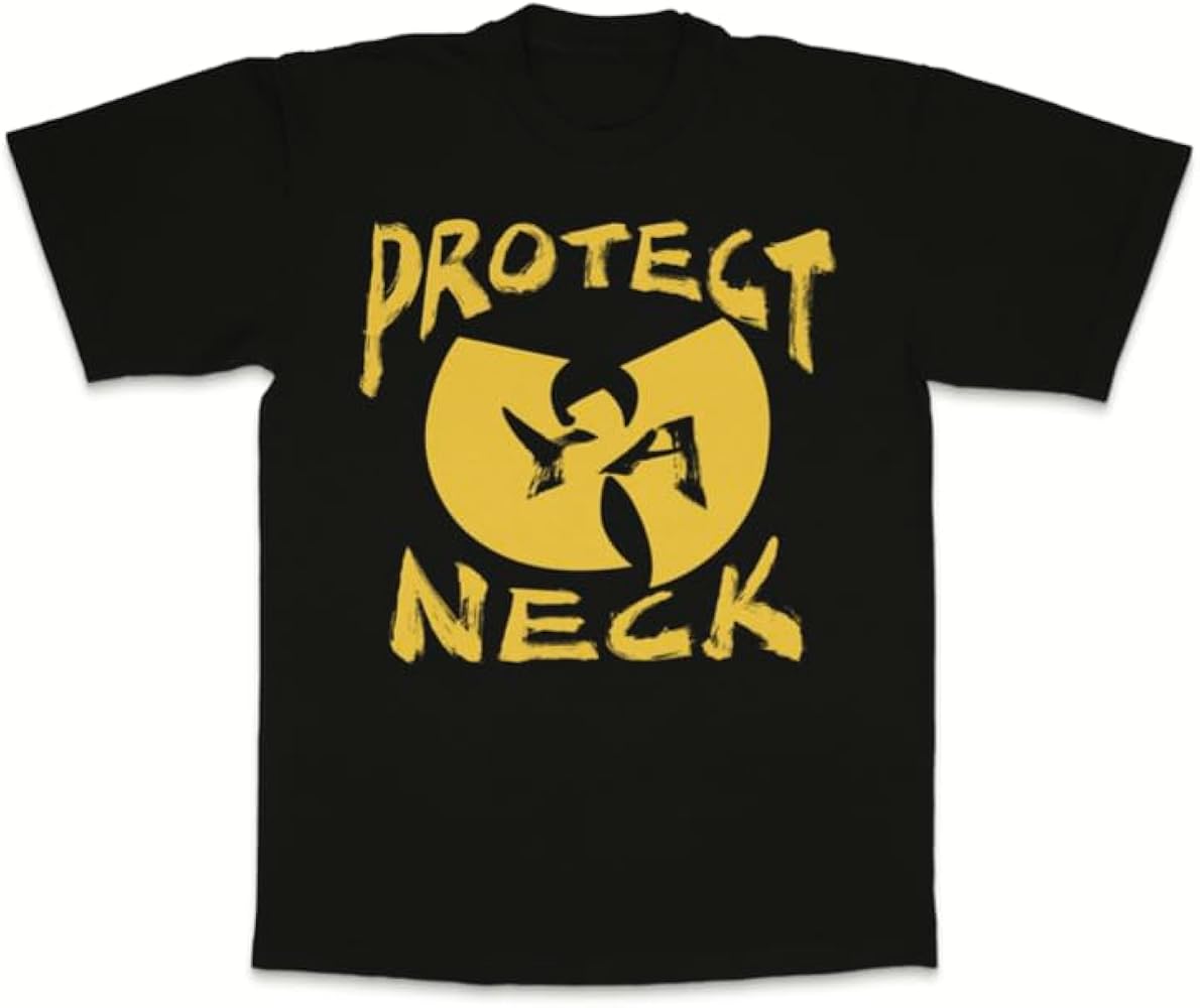 Supreme Protect ya Neck Tシャツ ブラック Amazon.com: Wu-Tang Clan Protect Ya Neck T-Shirt, Black with Gold