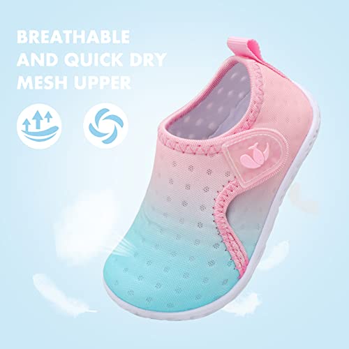 Image of FEETCITY Baby Boys Girls Water Sport Shoes Barefoot Kids Aqua Socks Quick-Dry Beach Swim Pool Shoes
