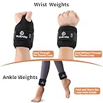Wrist Weights with Thumb Loops Lock for Women & Men, 0.5lb*2/1lb*2/1.5lb*2/2lb*2/3lb*2,Premium Ice Silk Fabric,Comfortable & Tear Resistant for Walking,Running,Fitness and More - Image 4